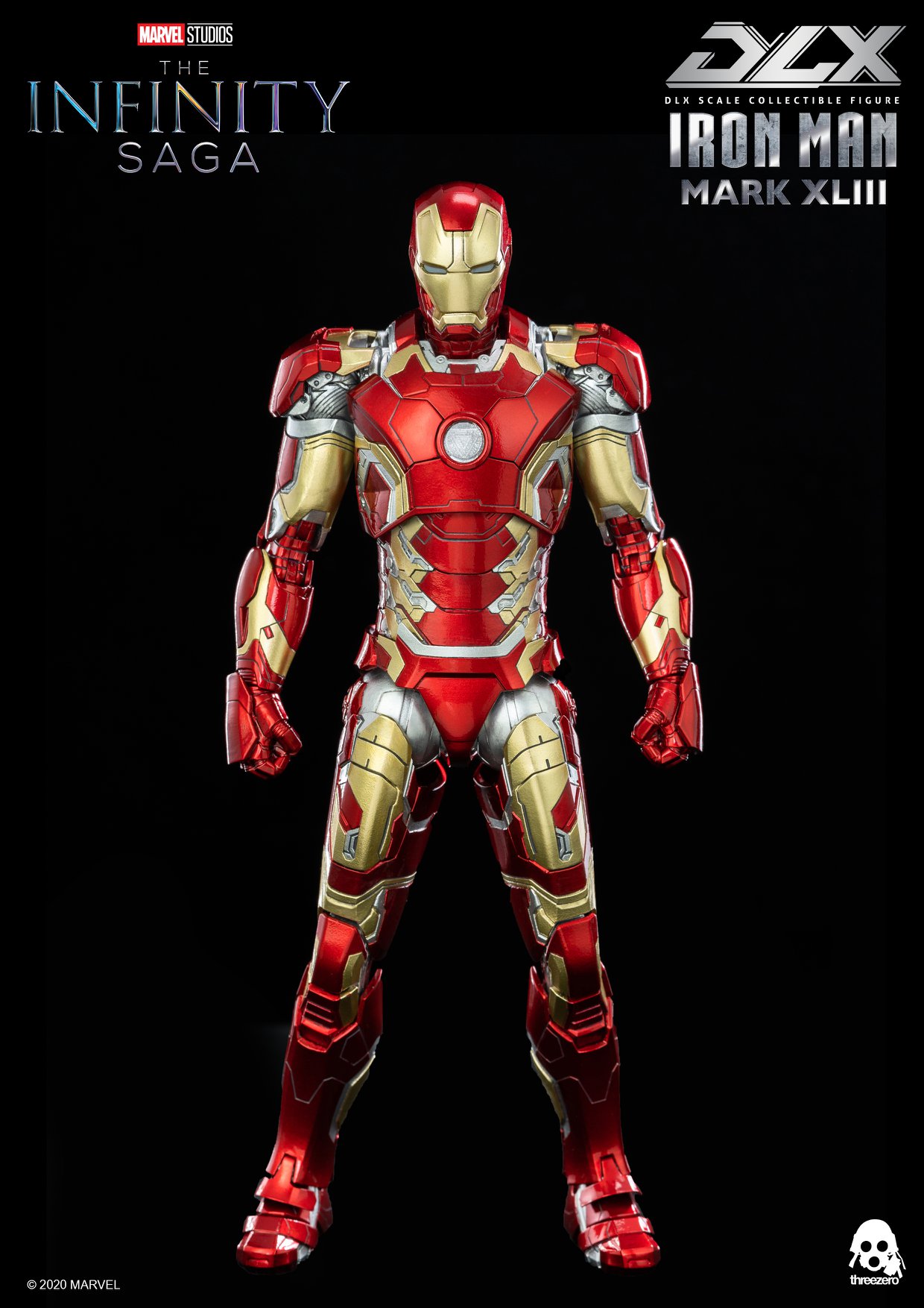 avengers infinity saga dlx 1/12钢铁人mark 43 threezero st
