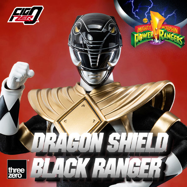 Mighty Morphin Power Rangers<br>FigZero 1/6 Dragon Shield Black Ranger Cover Image
