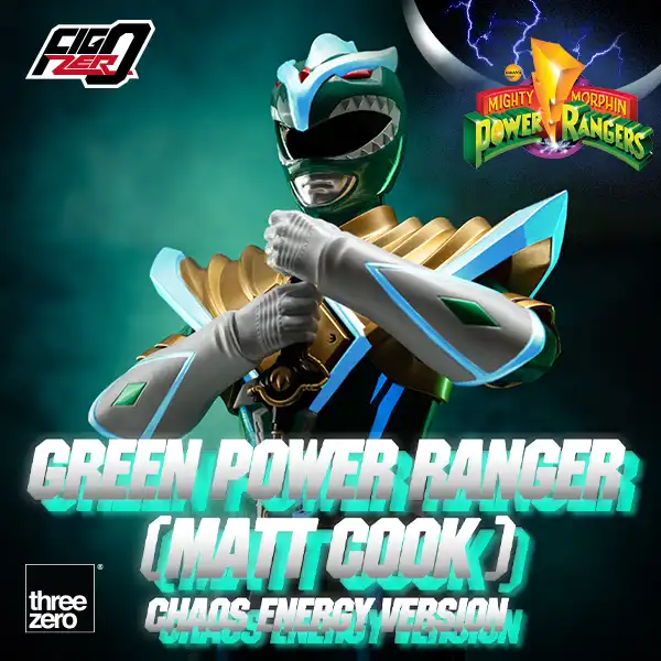 Mighty Morphin Power Rangers<br>FigZero 1/6 Green Power Ranger (Matt Cook) Chaos Energy Version Cover Image