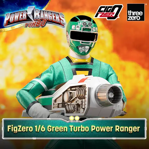 Power Rangers Turbo<Br>FigZero 1/6 Green Turbo Power Ranger Cover Image