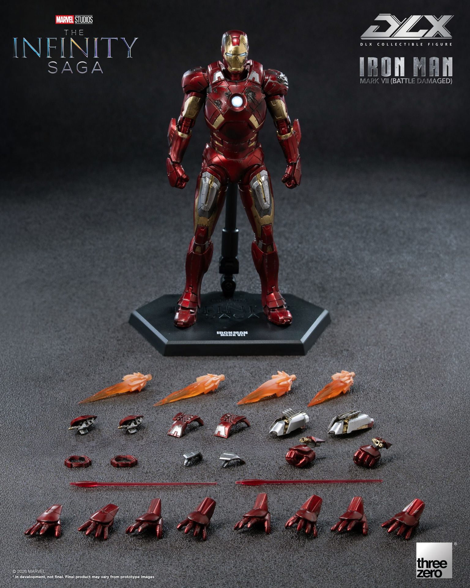 Marvel Studios: The Infinity Saga<br>DLX Iron Man Mark 7 (Battle Damaged)_extra_image