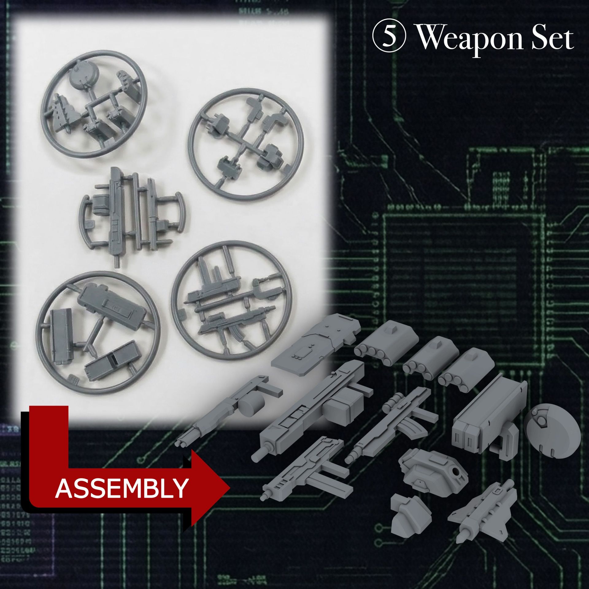 KIKOU SENSEN<br>KIKOU SENSEN 1/100th Scale Plastic Model Kit Wave 1 PARACRAX_extra_image