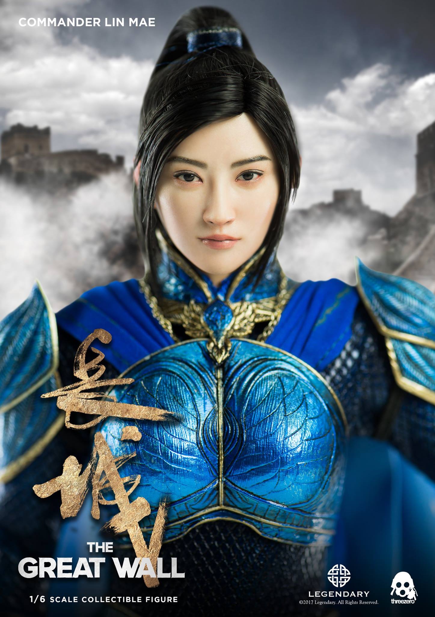 ThreeZero 1/6 Scale The Great Wall-Commander Lin Mae Hands set 