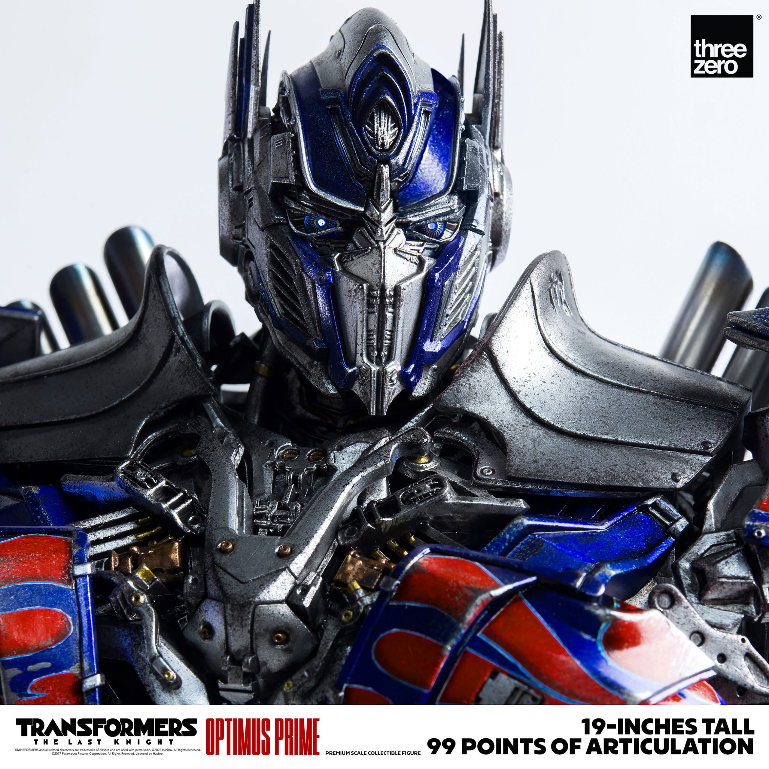 threezero Transformers The Last Knight DLX Optimus Prime Action Figure New