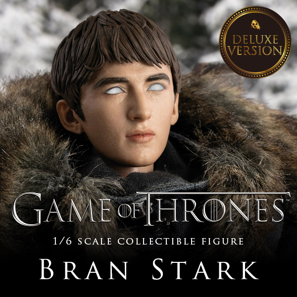 ThreeZero 3Z0093 1/6 Game of Thrones Bran Stark Collectible Figure Faux Fur Coat for sale online 