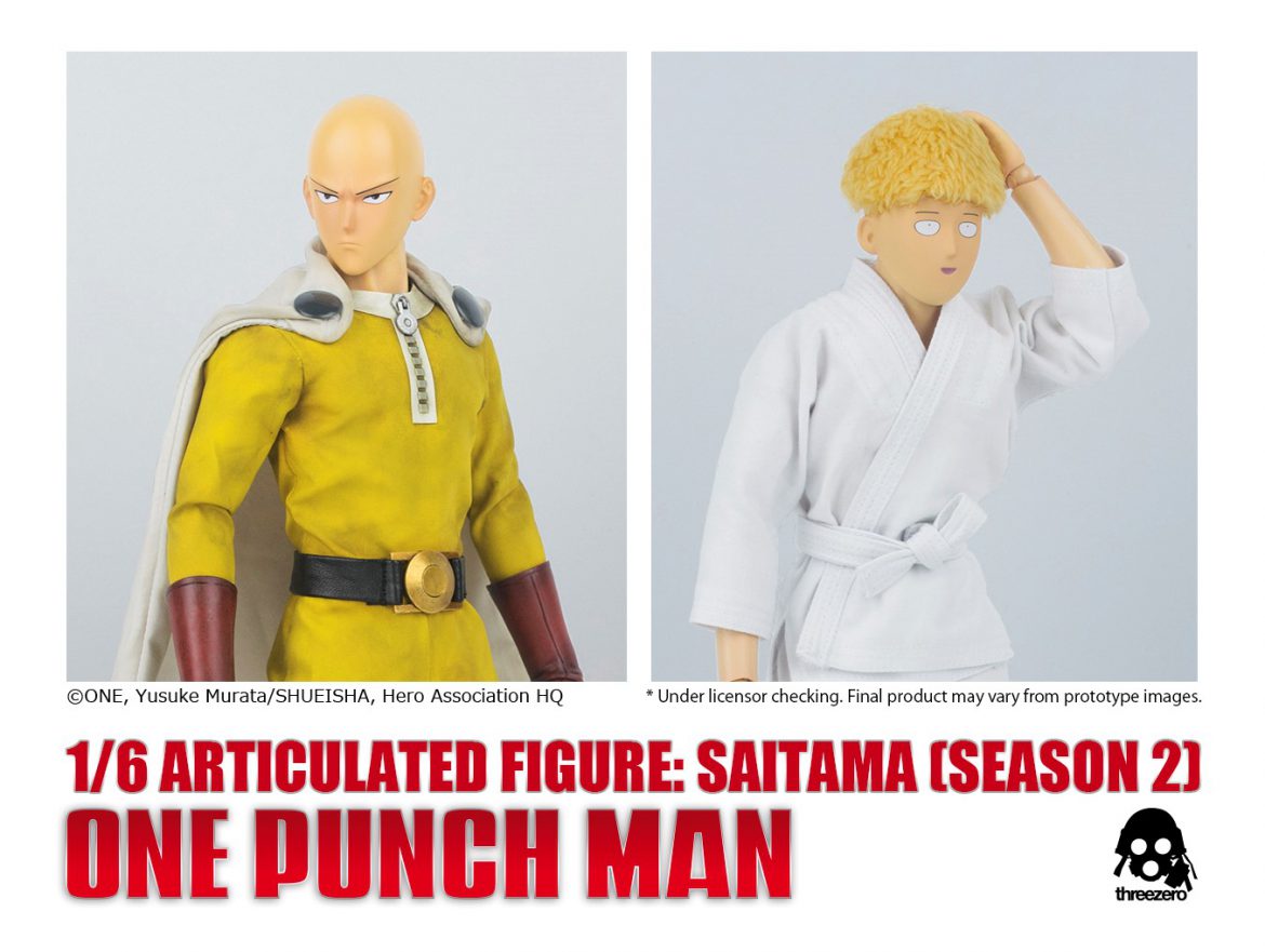ThreeZero One Punch Man Saitama saison 2 Ver 6 Scale Action Figure Standard 1