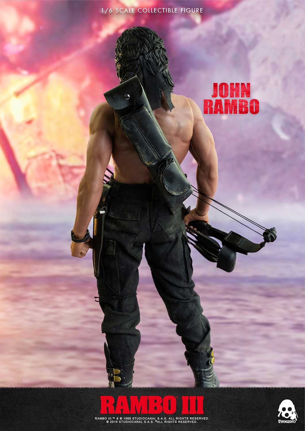 ACCONTO PRENOTAZIONE Threezero € 239 Rambo III Action Figure 1/6 John Rambo 