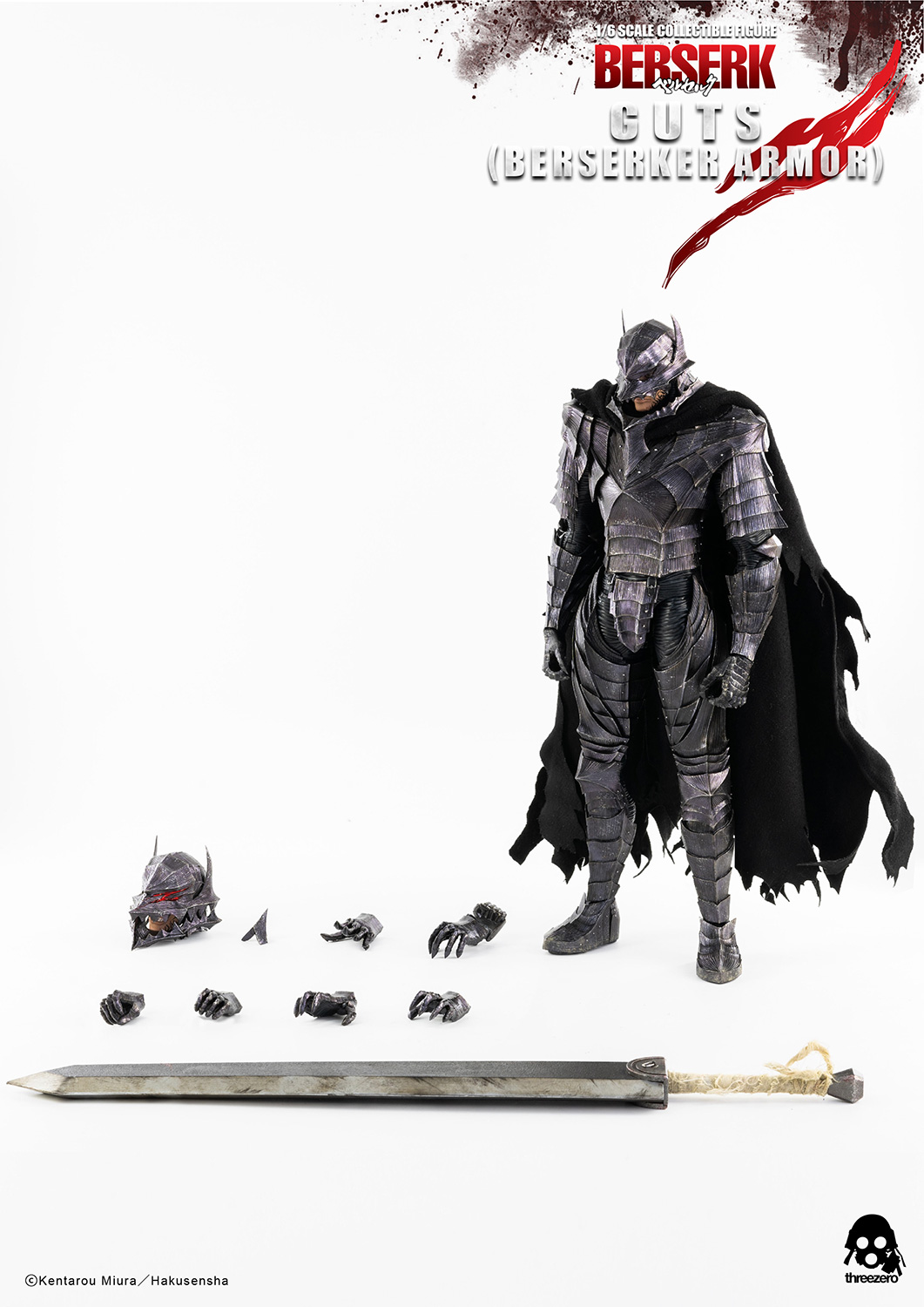 Berserk figurine 1/6 Guts (Black Swordsman) 32 cm - THREEZERO threezero  4897056200562 : Breizh Comic's : Figurine Manga et Comics