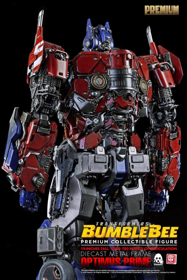 Optimus Prime Transformers Bumblebee Movie threezero Premium Scale Action  Figure 