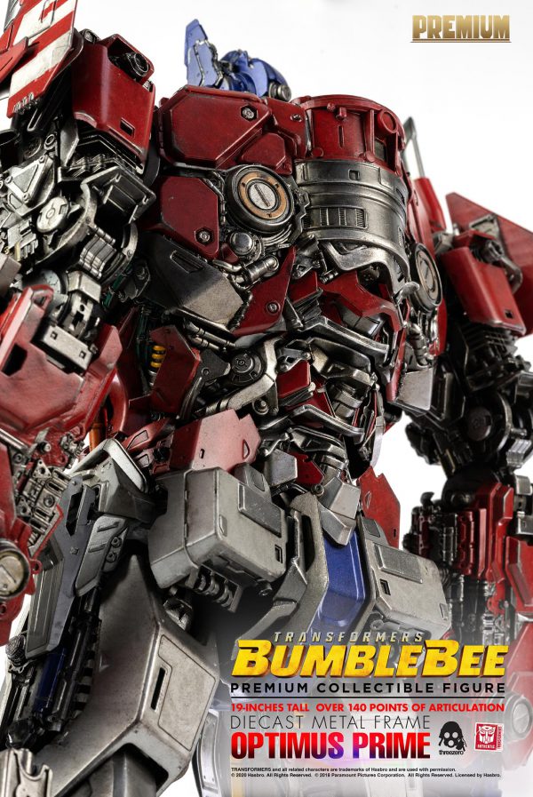 Optimus Prime Transformers Bumblebee Movie threezero Premium Scale Action  Figure 