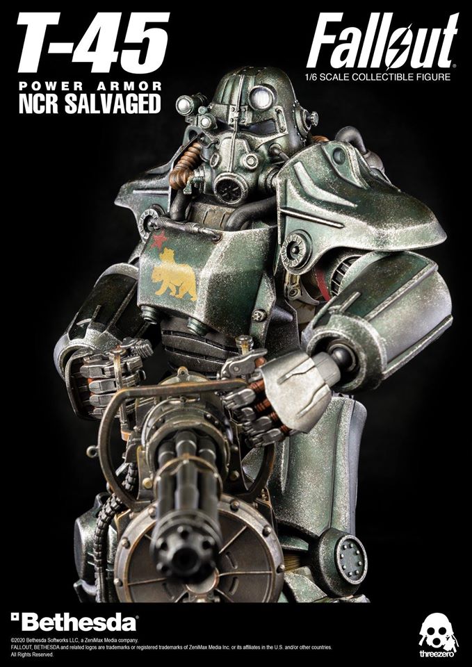 Fallout T-45 NCR Salvaged Power Armor – threezero store