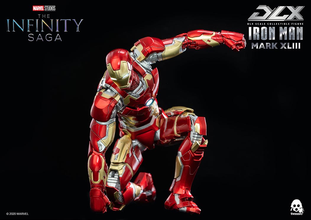 1/12 Scale DLX Iron Man Mark 43(1/12スケール DLX アイアンマン・マーク43) Infinity Saga(インフィニティ・サーガ) 完成品 可動フィギュア threezero(スリーゼロ)