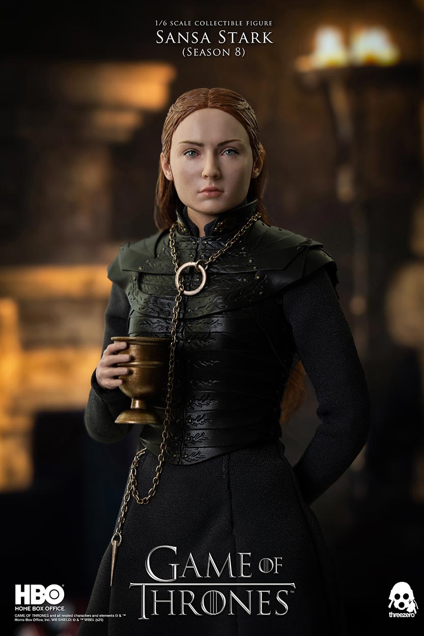 ThreeZero : Game of Thrones – Sansa Stark (Season 8) 1/6 Scale Figure GOT_Sansa_Stark_S8_12_wlogo