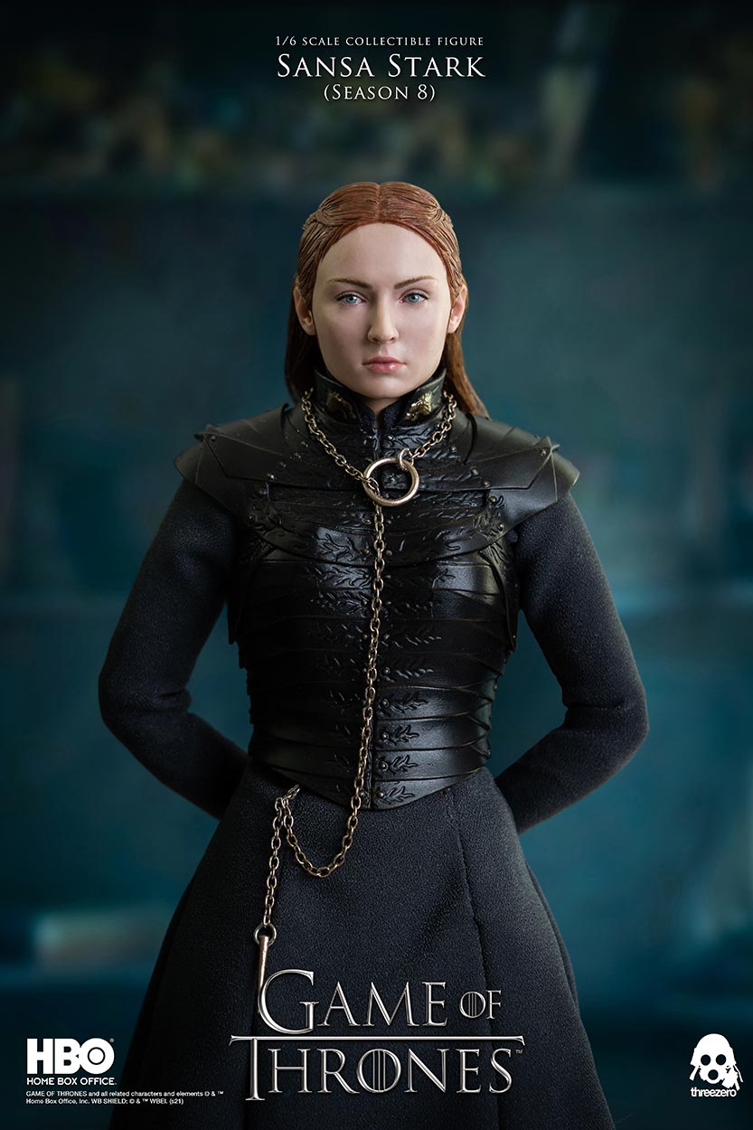 ThreeZero : Game of Thrones – Sansa Stark (Season 8) 1/6 Scale Figure GOT_Sansa_Stark_S8_15_wlogo