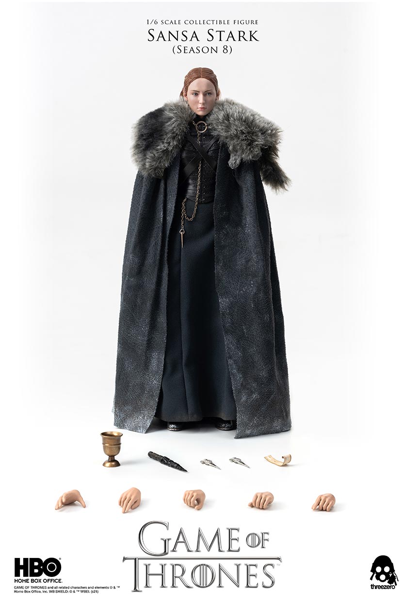 ThreeZero : Game of Thrones – Sansa Stark (Season 8) 1/6 Scale Figure GOT_Sansa_Stark_S8_1_wlogo