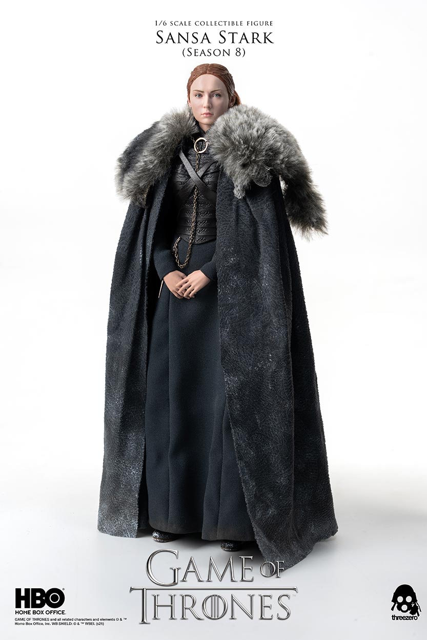 ThreeZero : Game of Thrones – Sansa Stark (Season 8) 1/6 Scale Figure GOT_Sansa_Stark_S8_2_wlogo