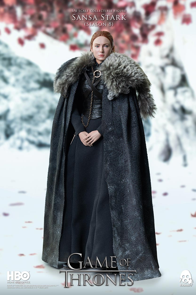 ThreeZero : Game of Thrones – Sansa Stark (Season 8) 1/6 Scale Figure GOT_Sansa_Stark_S8_4_wlogo