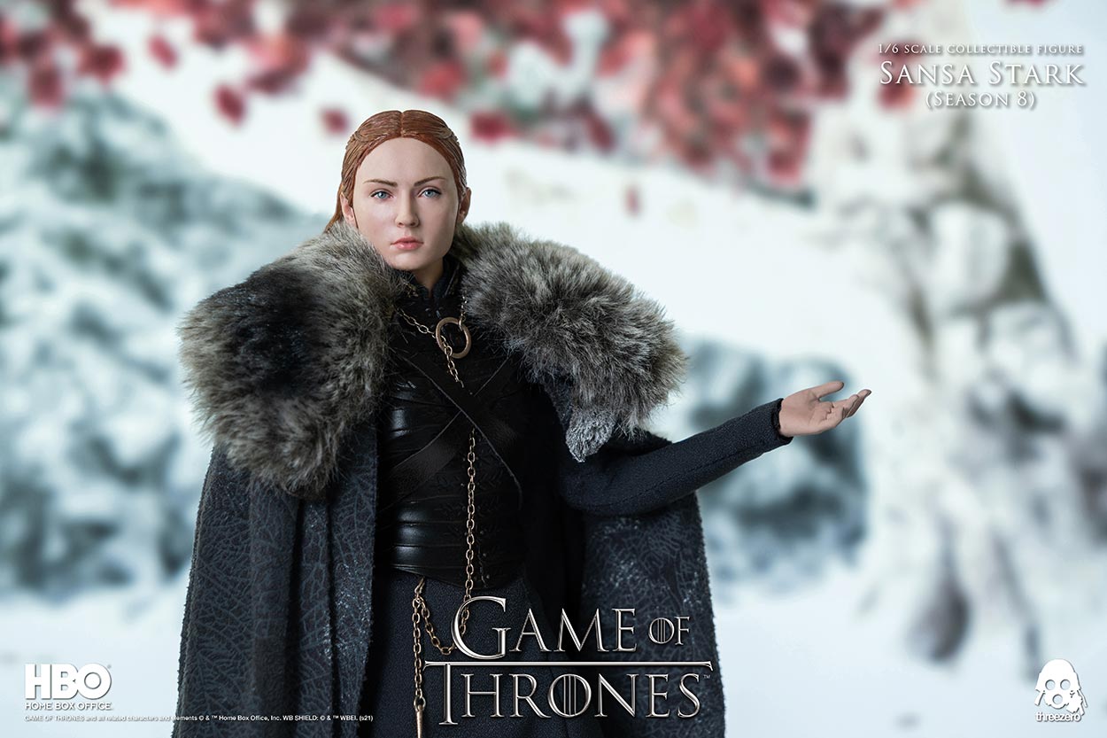 ThreeZero : Game of Thrones – Sansa Stark (Season 8) 1/6 Scale Figure GOT_Sansa_Stark_S8_6_wlogo