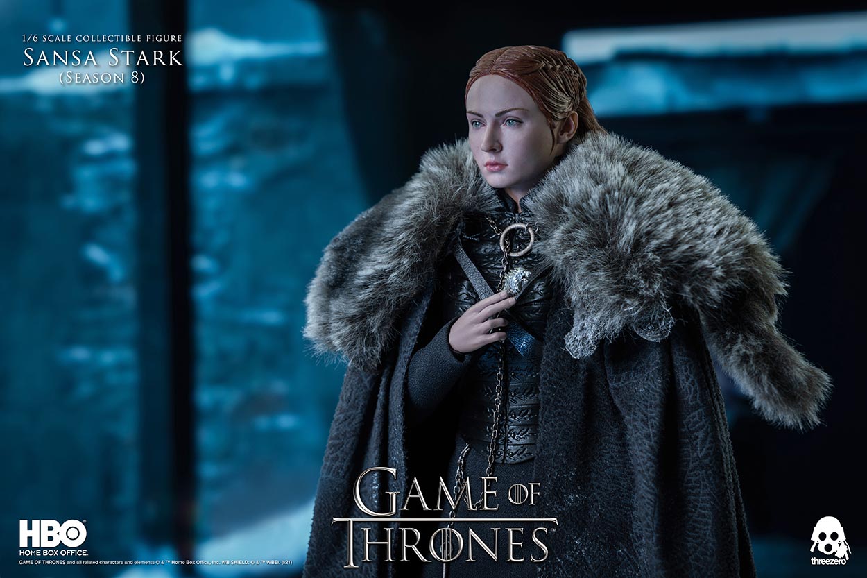 ThreeZero : Game of Thrones – Sansa Stark (Season 8) 1/6 Scale Figure GOT_Sansa_Stark_S8_9_wlogo