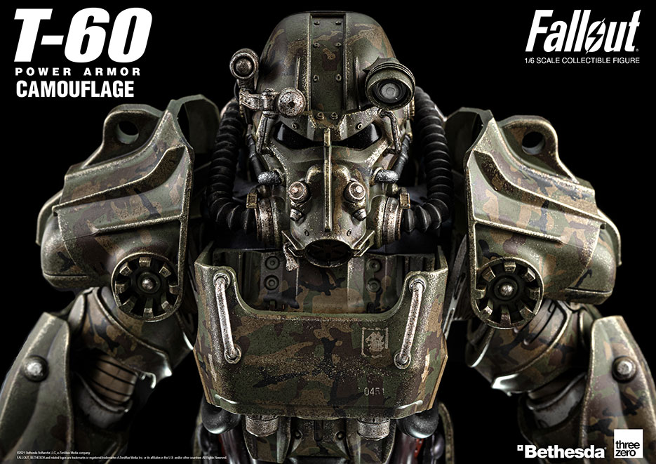 Fallout 1 6 T 60 Camouflage Power Armor Threezero Store
