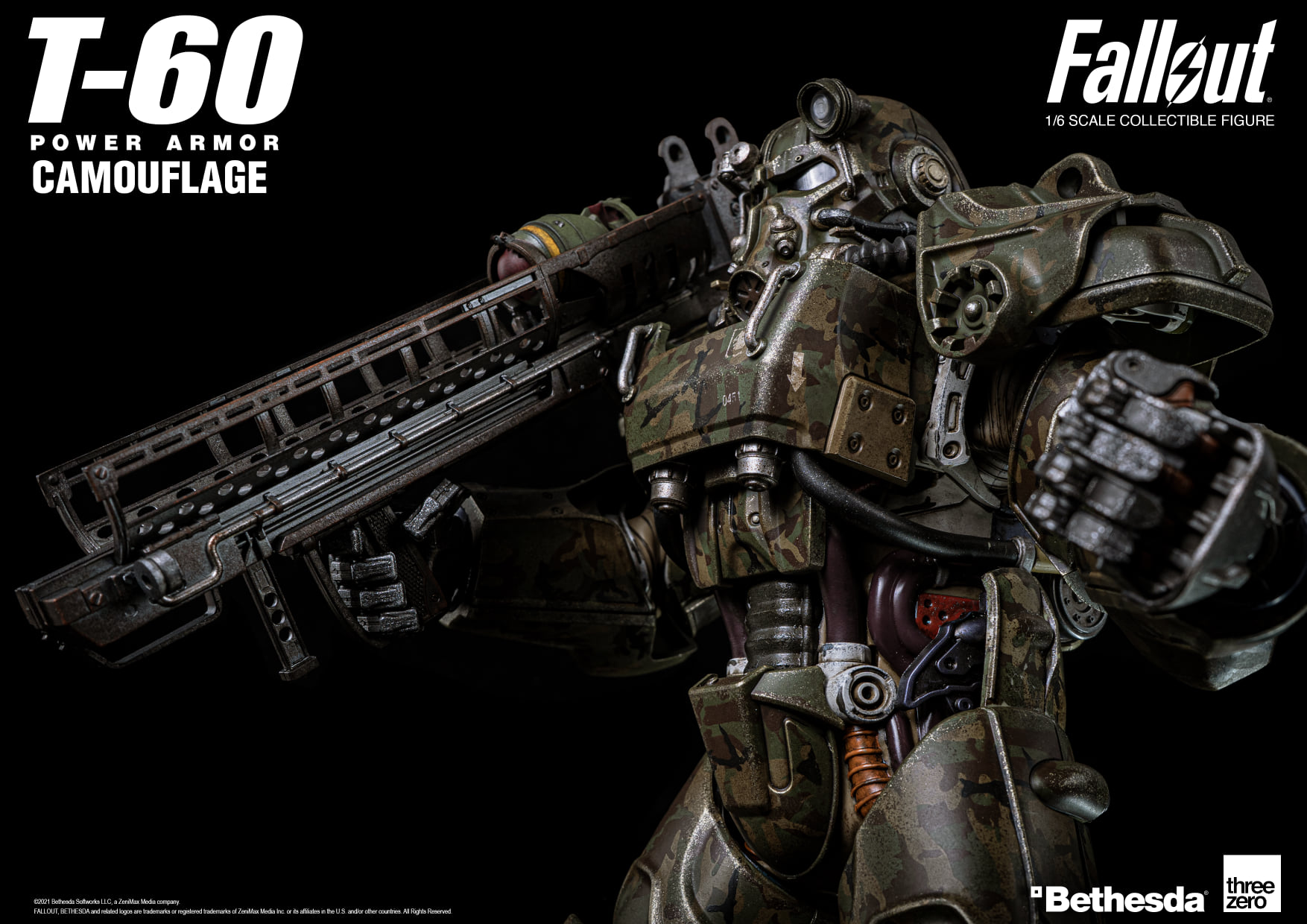 Fallout – 1/6 T‐60 Camouflage Power Armor – threezero store
