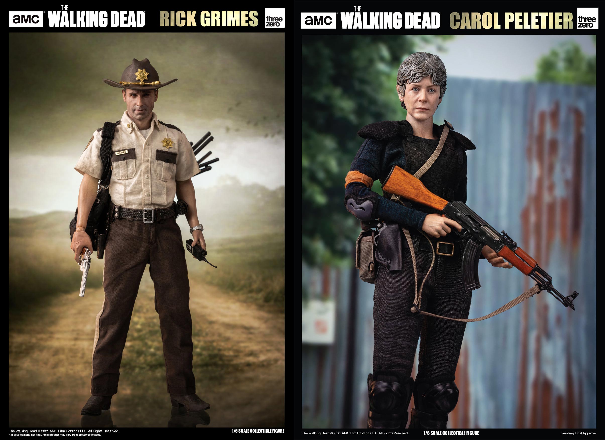 The Walking Dead – 1/6 Carol Peletier and Rick Grimes (Season 1) – threezero  store