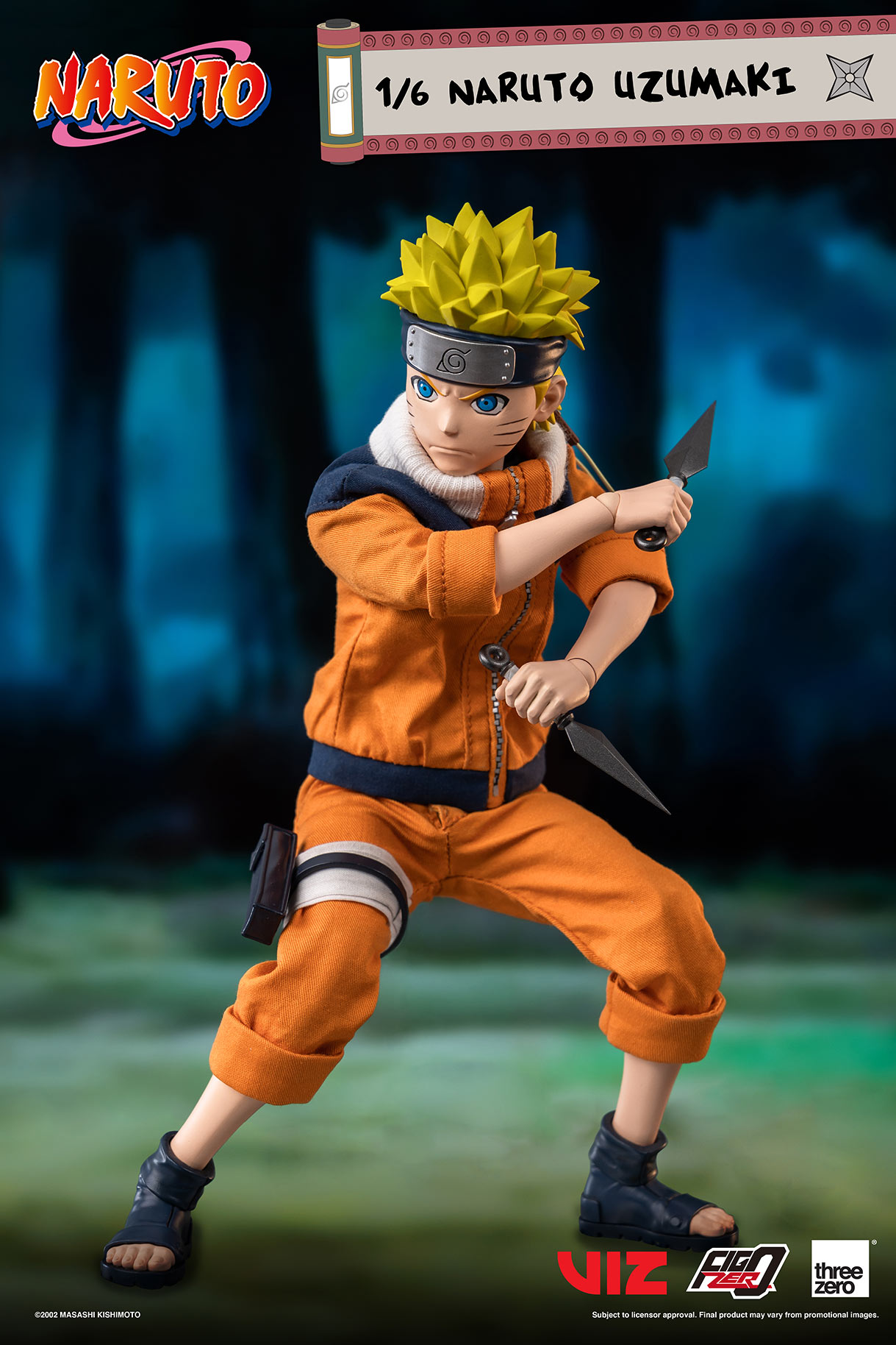 Em Estoque 100% Original Threezero 3z0259 Figzero Uzumaki Naruto 1