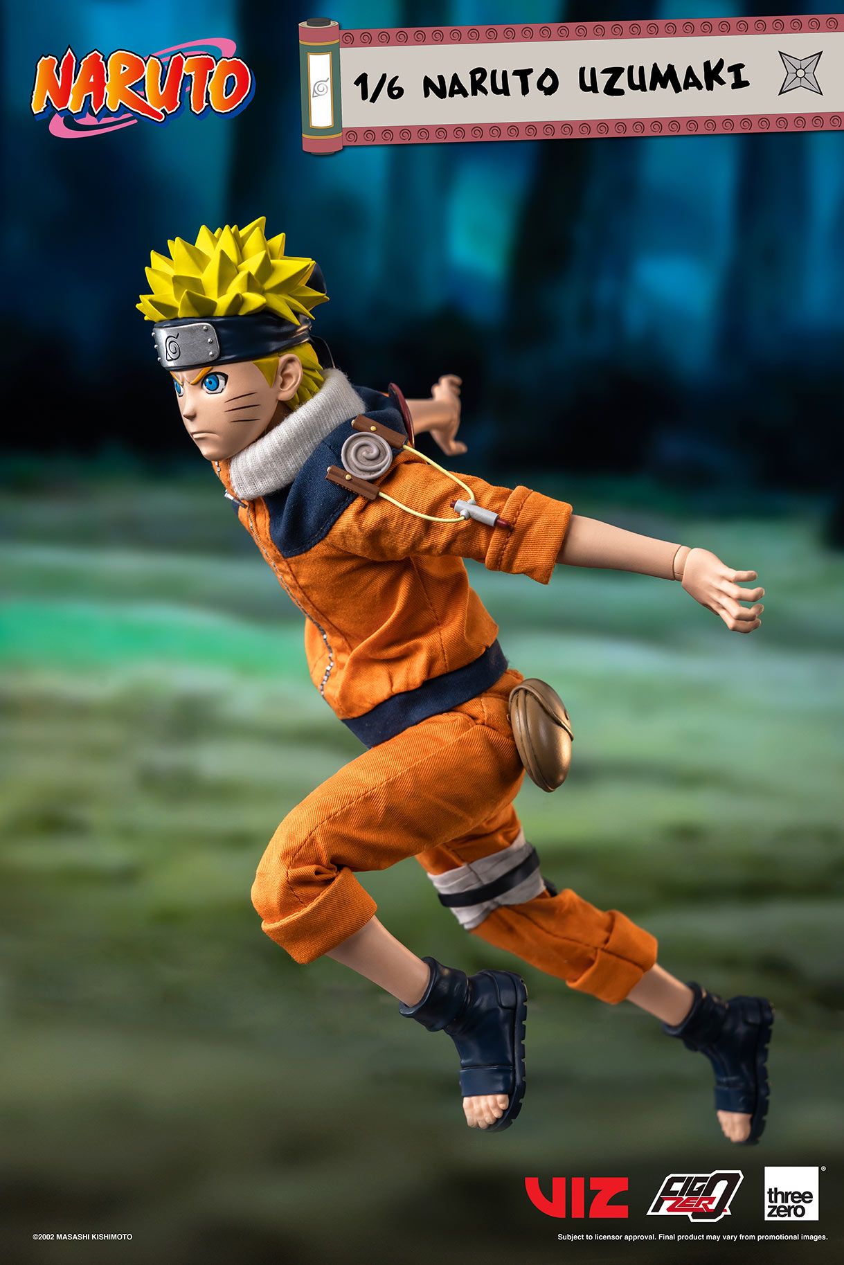 Em Estoque 100% Original Threezero 3z0259 Figzero Uzumaki Naruto 1