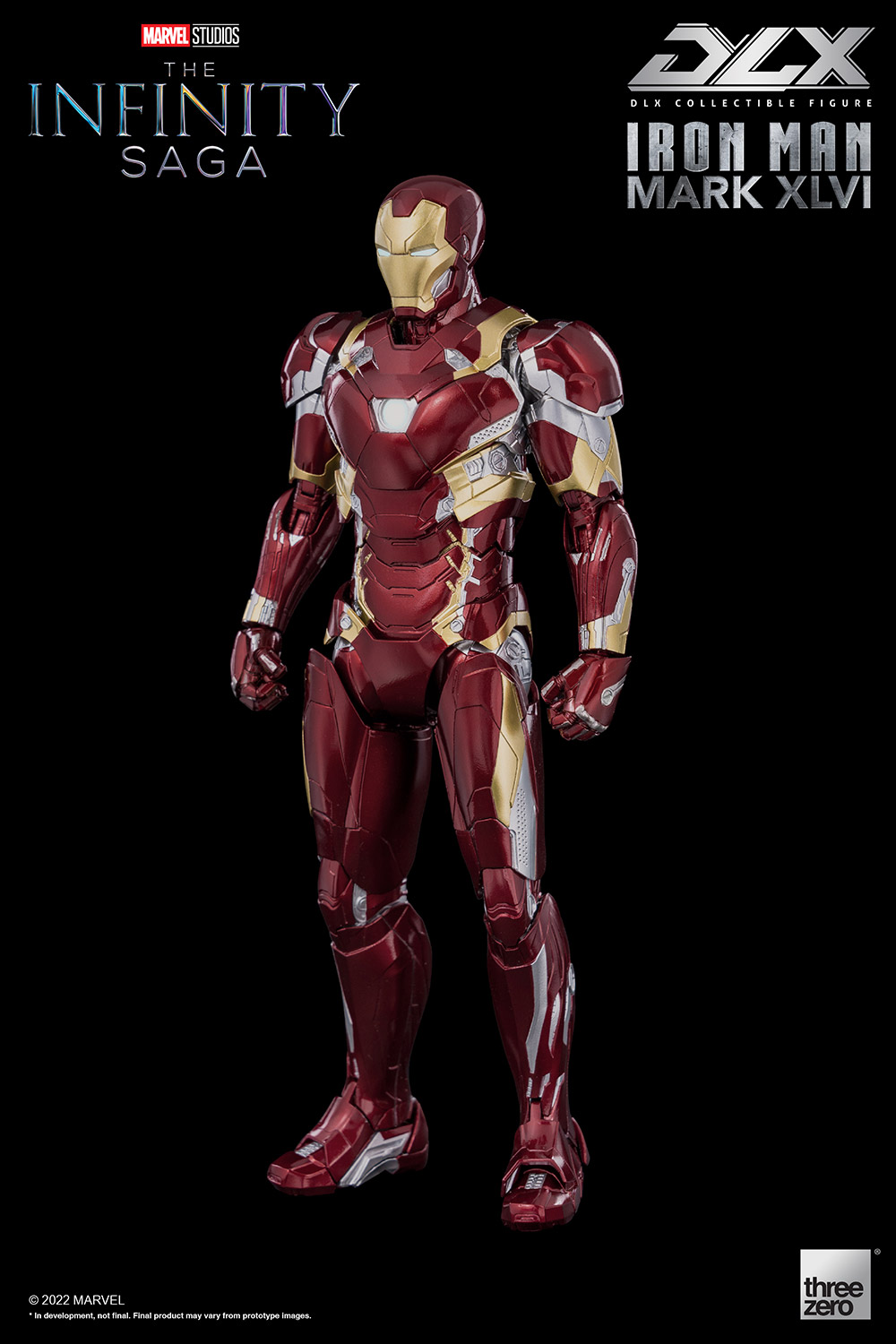 DLX Iron Man Mark 46(DLX アイアンマン・マーク46) Marvel Studios' The Infinity Saga(マーベル・スタジオ『インフィニティ・サーガ』) 1/12 完成品 可動フィギュア threezero(スリーゼロ)