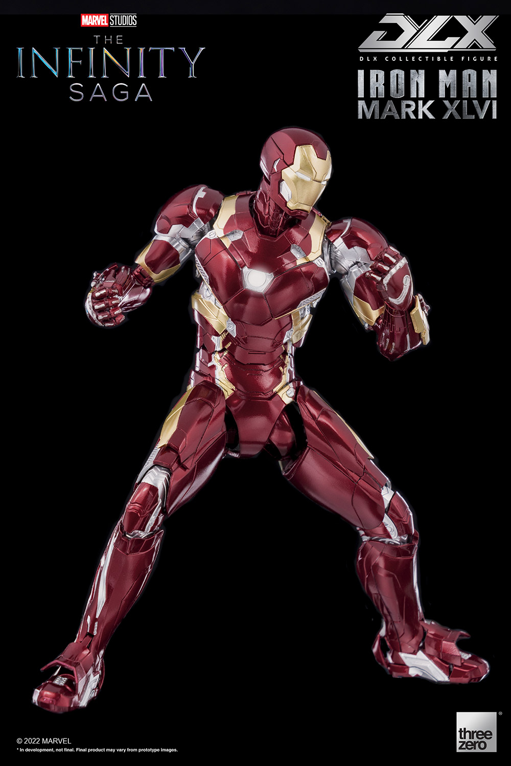 DLX Iron Man Mark 46(DLX アイアンマン・マーク46) Marvel Studios' The Infinity Saga(マーベル・スタジオ『インフィニティ・サーガ』) 1/12 完成品 可動フィギュア threezero(スリーゼロ)