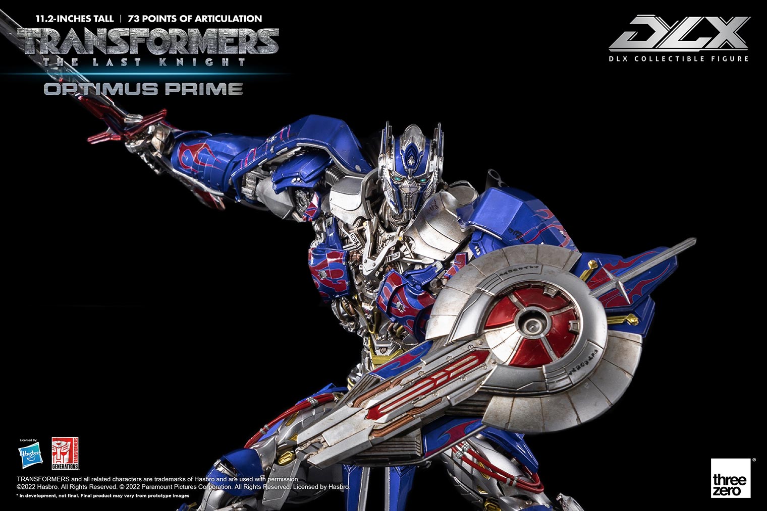 threezero Transformers The Last Knight DLX Optimus Prime Action Figure New