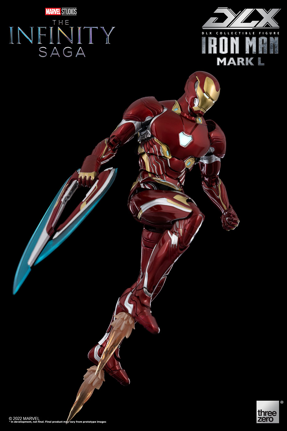 (2次受注)DLX Iron Man Mark 50(DLX アイアンマン・マーク50) The Infinity Saga(インフィニティ・サーガ) 1/12 完成品 可動フィギュア threezero(スリーゼロ)