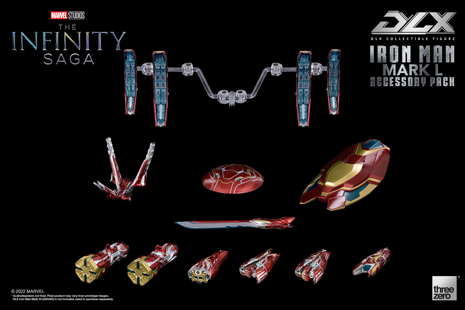 De er Op overdrive Marvel Studios: The Infinity SagaDLX Iron Man Mark 50 Accessory Pack –  threezero store