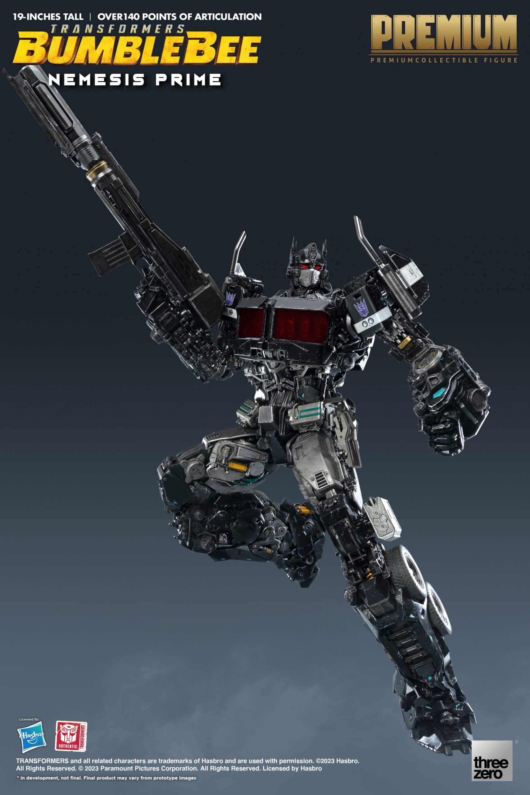 Transformers: BumblebeePREMIUM Nemesis Prime – threezero store