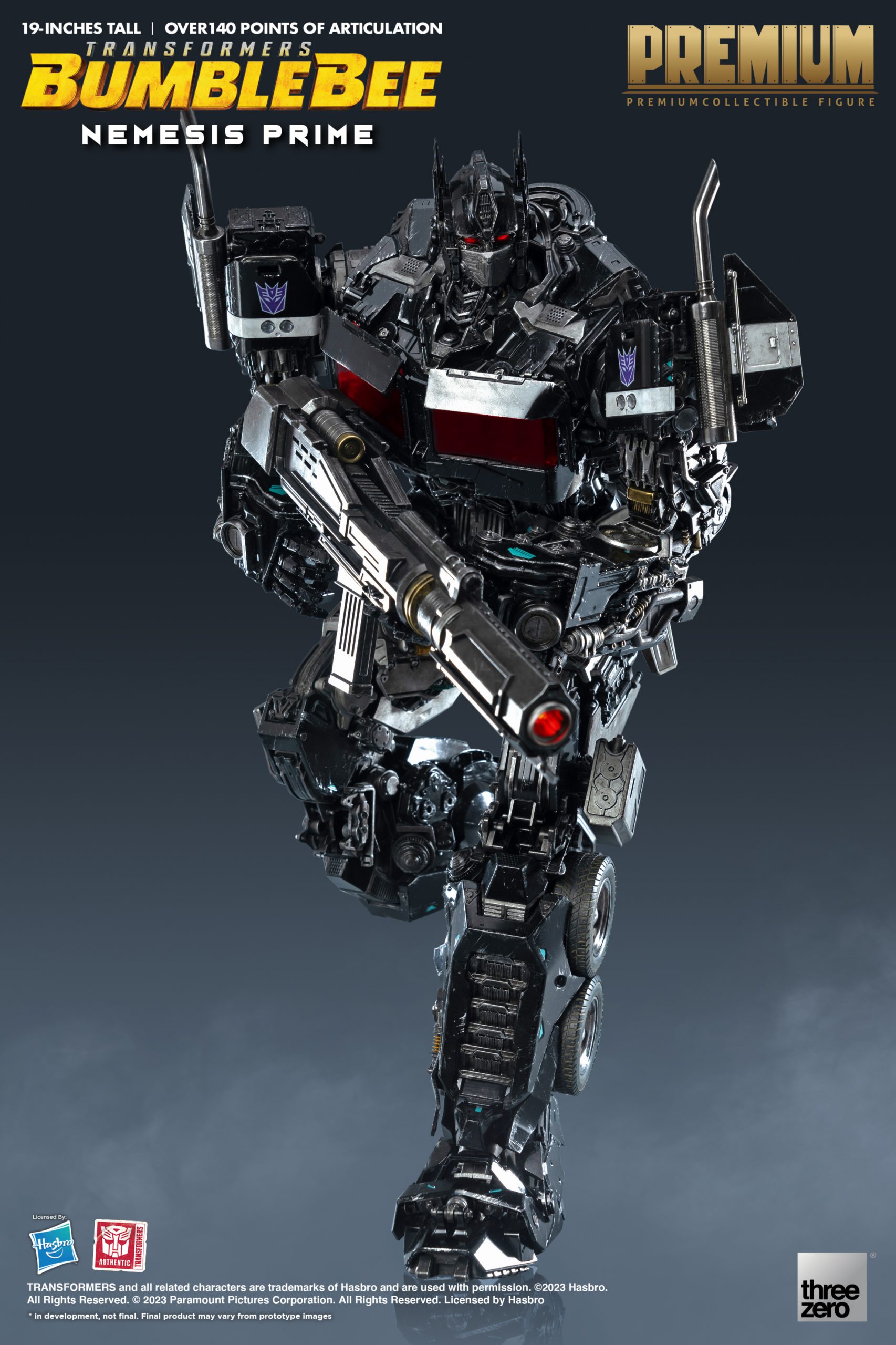 Transformers: BumblebeePREMIUM Nemesis Prime – threezero store