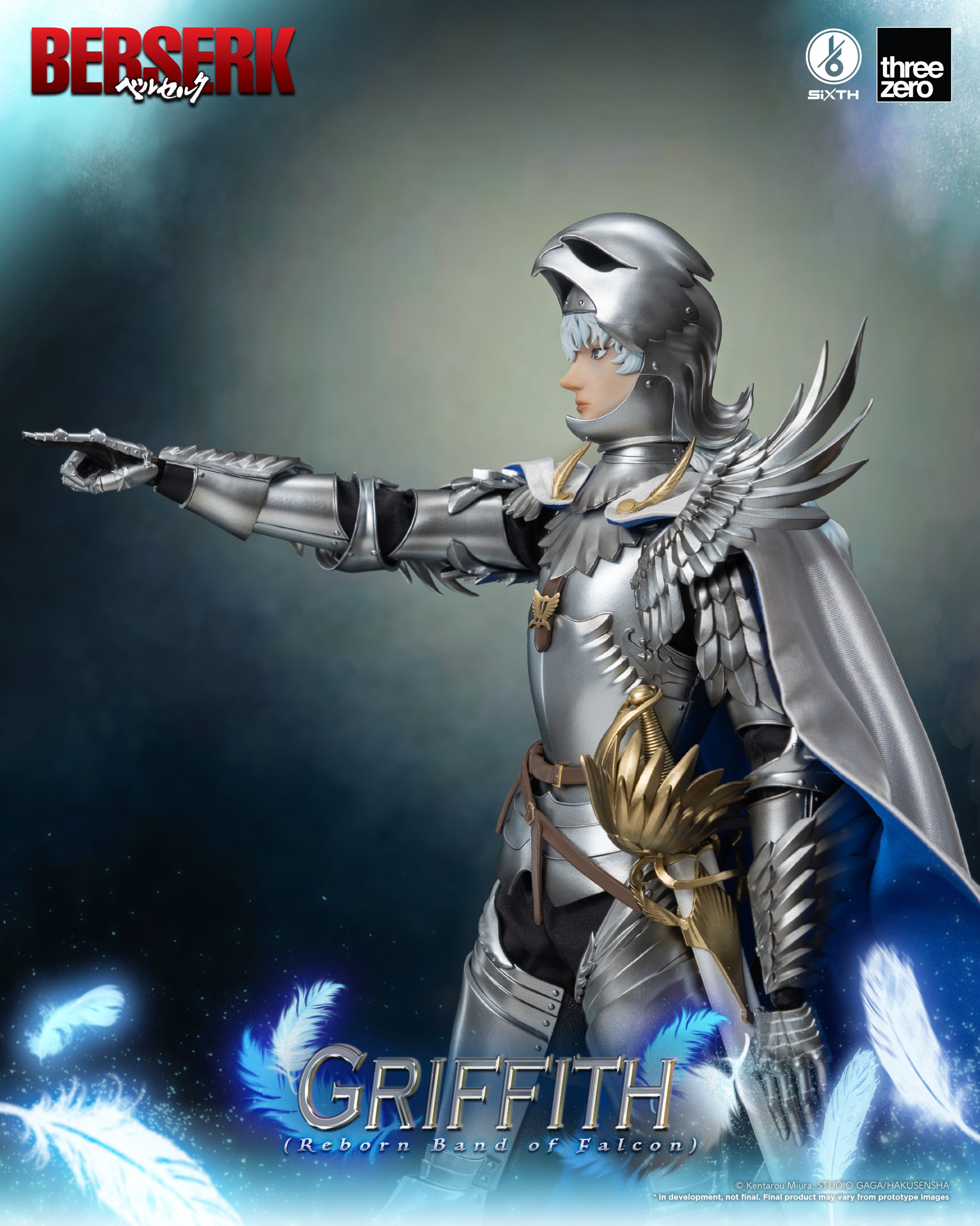 Berserk 1/6 Scale Articulated Figure: Griffith (Reborn Band of Falcon) -  Bitcoin & Lightning accepted