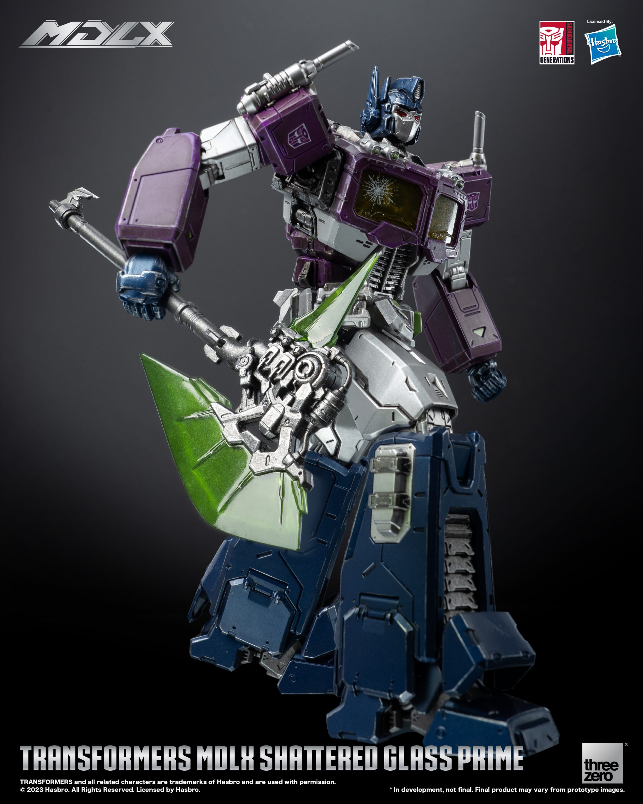 TRANSFORMERS: BUMBLEBEE DLX Shattered Glass Optimus Prime DLX SCALE  COLLECTIBLE FIGURE SERIES – threezero store