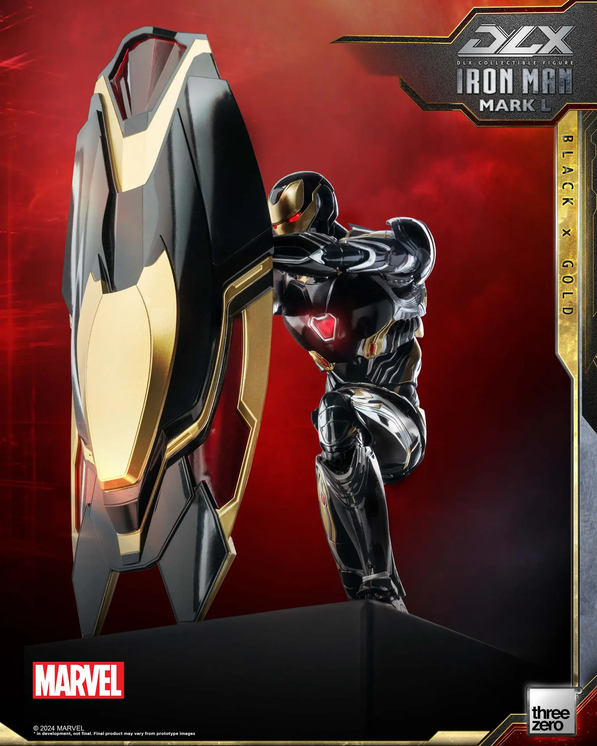 MarvelDLX Iron Man Mark 50 (Black X Gold) – threezero store