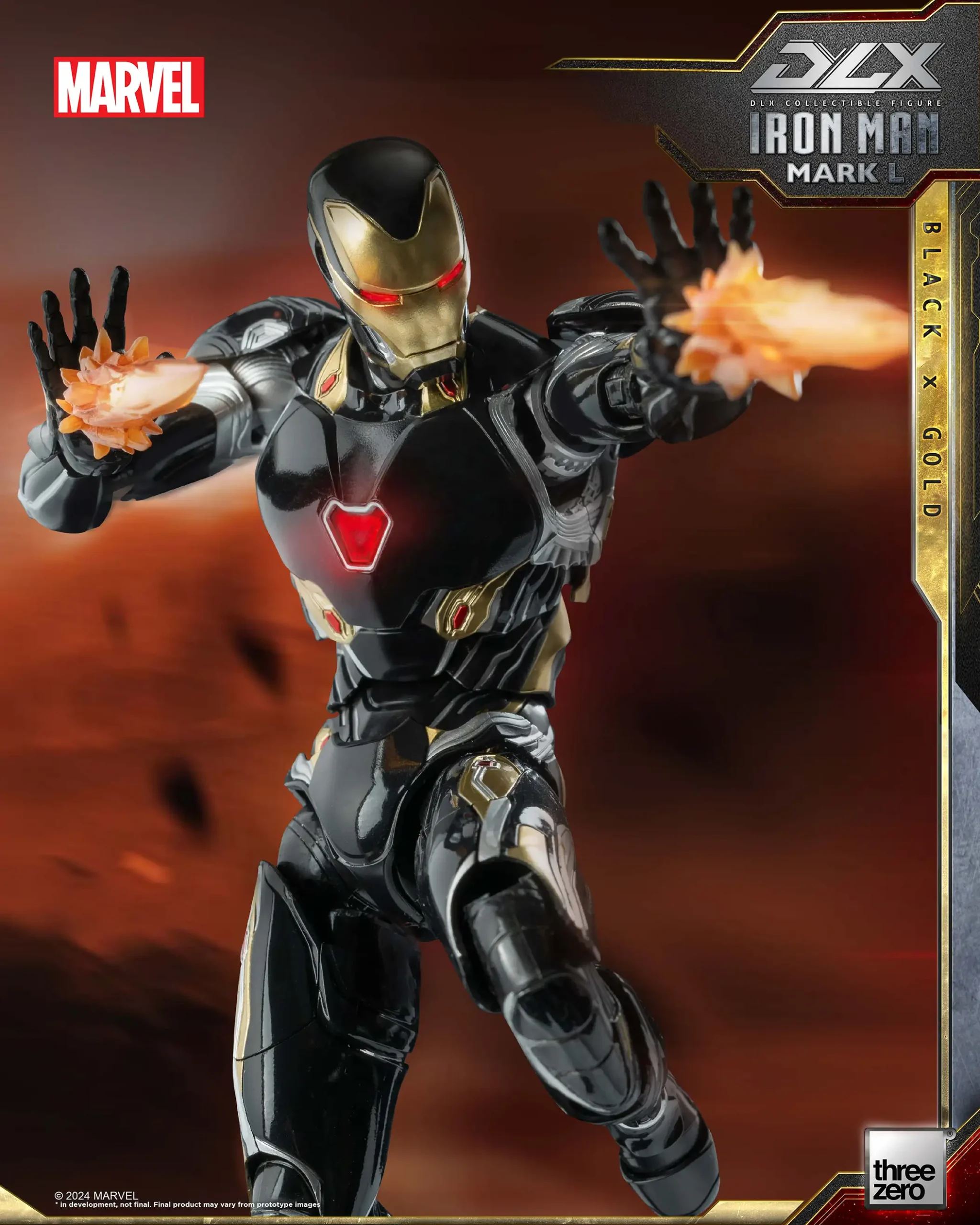 MarvelDLX Iron Man Mark 50 (Black X Gold) – threezero store