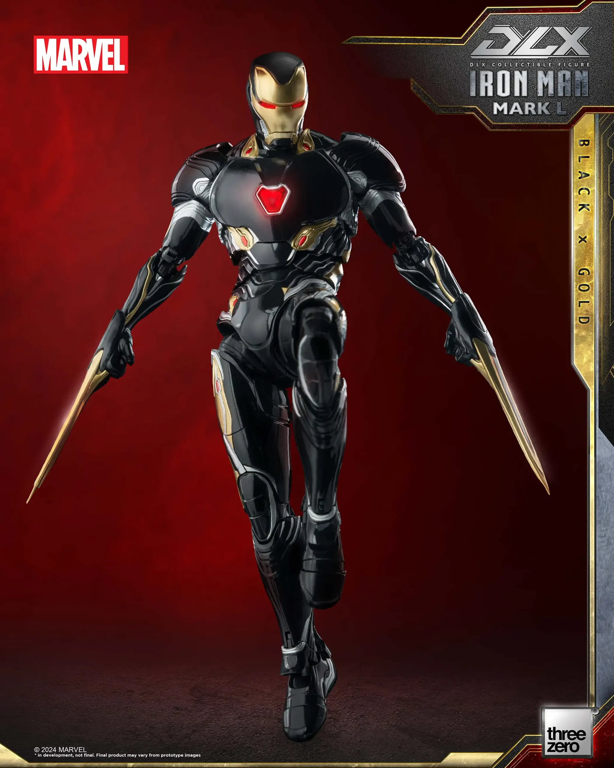 MarvelDLX Iron Man Mark 50 (Black X Gold) – threezero store