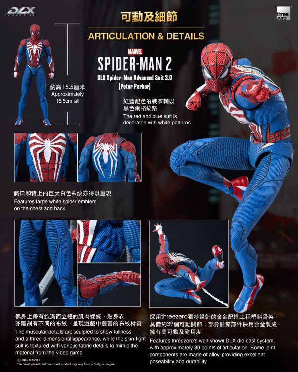 漫威蜘蛛侠2<br>DLX 蜘蛛侠高级战衣2.0（彼得·帕克） - 图片 15